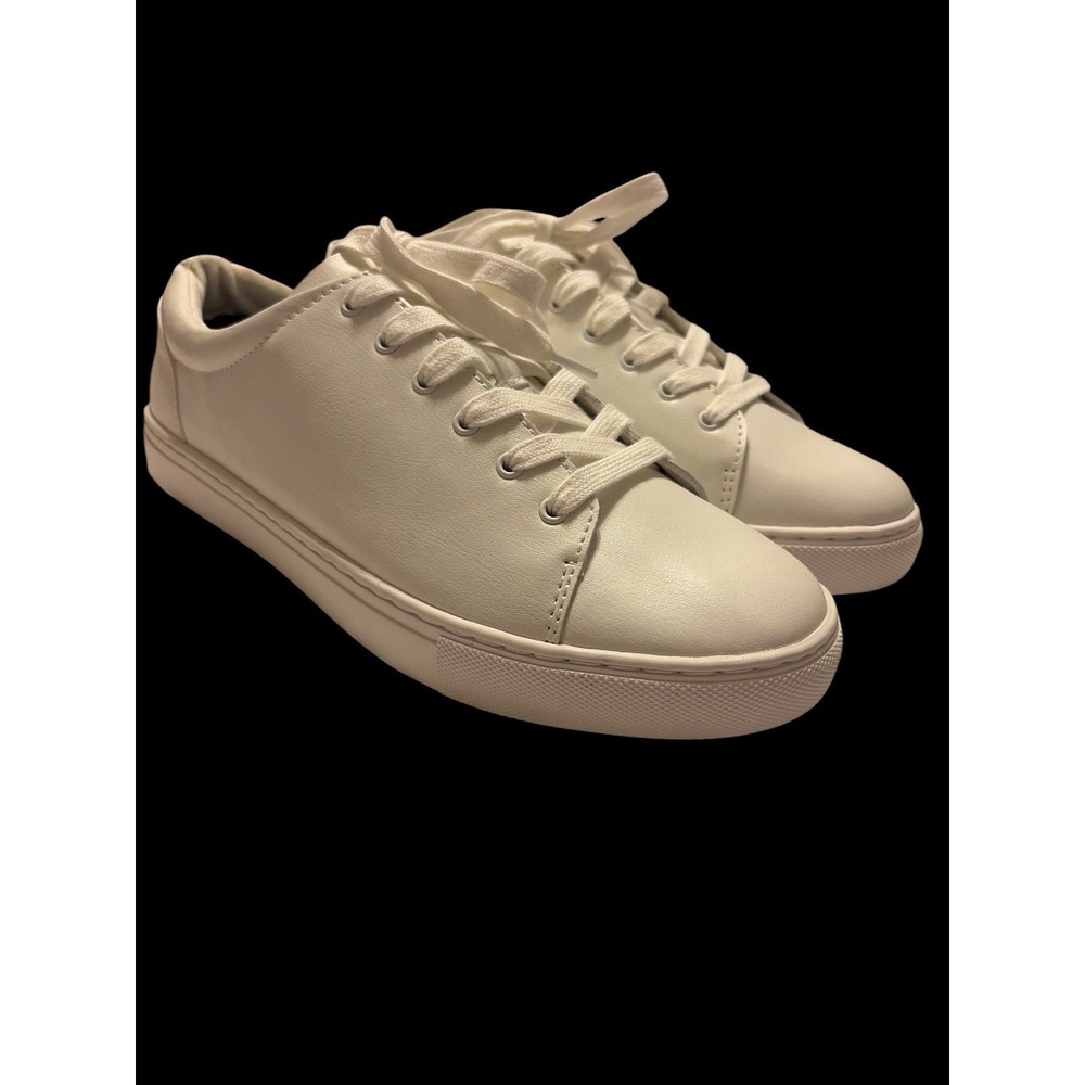 J.Crew New White Low Top Lace-Up Sneakers Women's Casual Solid Athletic Shoes